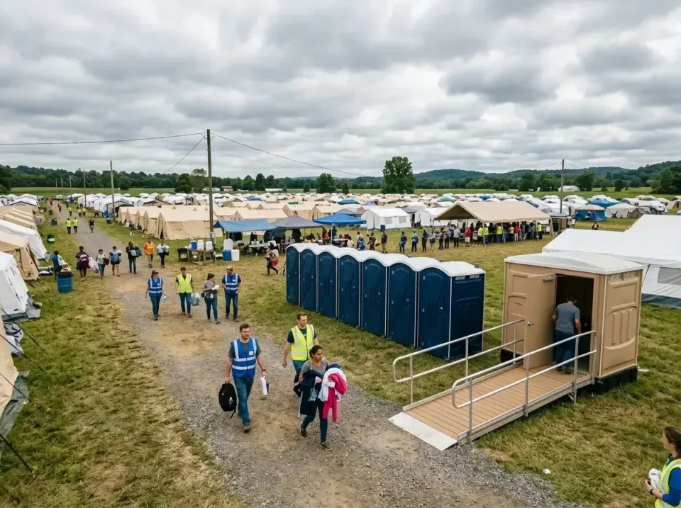disaster-relief-camp-restrooms-010 — frequently asked questions, Dumpster & Portable Bathrooms Rental in West Slope, OR